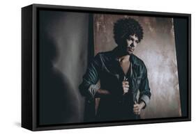 Male Model in Fashion Shoot-Luis Beltran-Framed Stretched Canvas