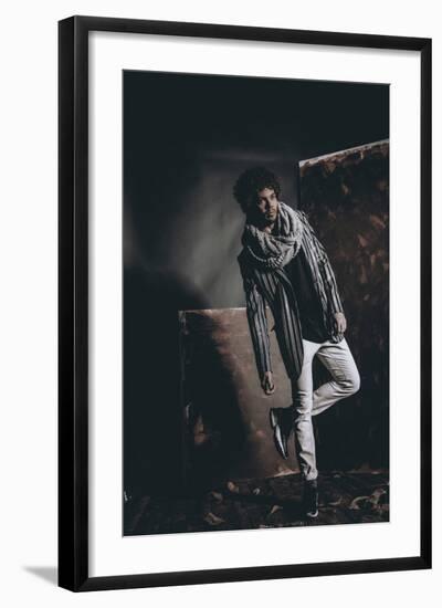 Male Model in Fashion Shoot-Luis Beltran-Framed Photographic Print