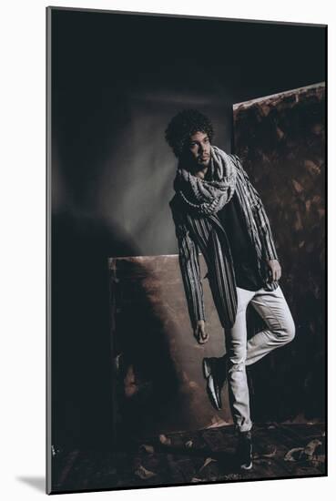 Male Model in Fashion Shoot-Luis Beltran-Mounted Photographic Print