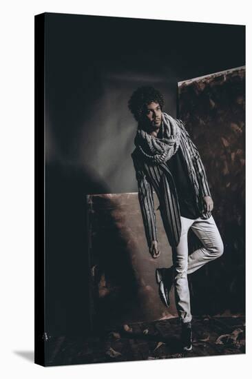 Male Model in Fashion Shoot-Luis Beltran-Stretched Canvas