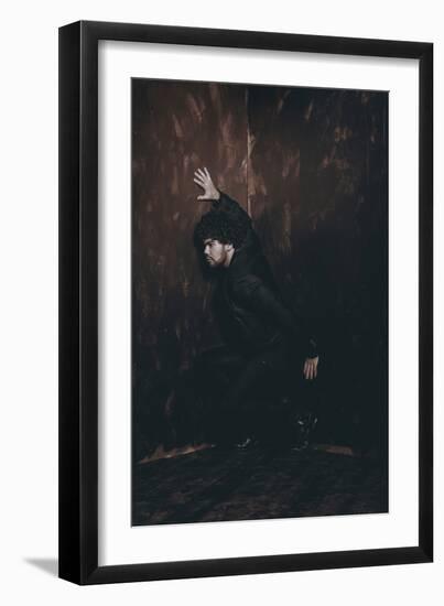 Male Model in Fashion Shoot-Luis Beltran-Framed Photographic Print