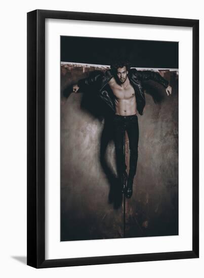 Male Model in Fashion Shoot-Luis Beltran-Framed Photographic Print