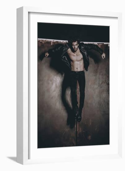 Male Model in Fashion Shoot-Luis Beltran-Framed Photographic Print