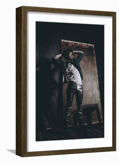 Male Model in Fashion Shoot-Luis Beltran-Framed Photographic Print