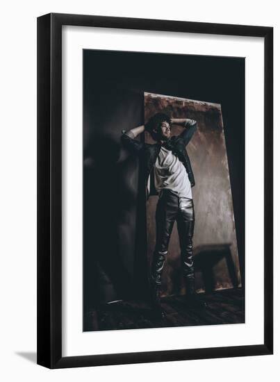 Male Model in Fashion Shoot-Luis Beltran-Framed Photographic Print