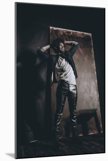 Male Model in Fashion Shoot-Luis Beltran-Mounted Photographic Print