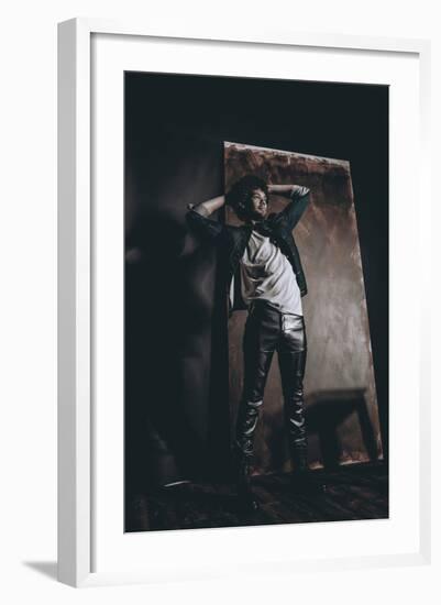 Male Model in Fashion Shoot-Luis Beltran-Framed Photographic Print