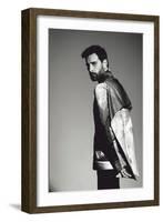 Male Model Posing-Luis Beltran-Framed Photographic Print