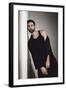 Male Model Posing-Luis Beltran-Framed Photographic Print