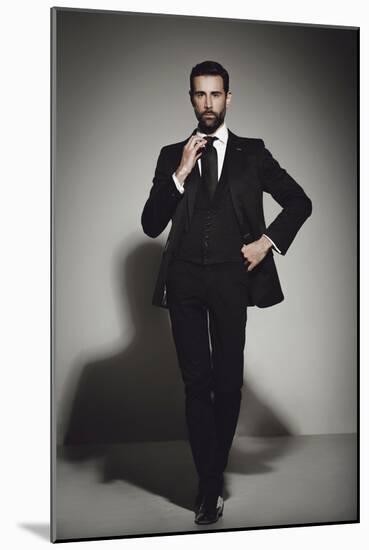 Male Model Posing-Luis Beltran-Mounted Photographic Print