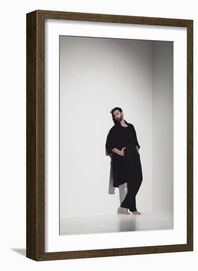 Male Model Posing-Luis Beltran-Framed Photographic Print