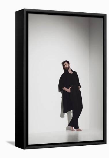 Male Model Posing-Luis Beltran-Framed Stretched Canvas