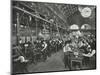 Male Munitions Workers in Engineering Shop, School of Building, Brixton, London, 1915-null-Mounted Photographic Print