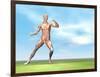 Male Musculature in Fighting Stance-null-Framed Art Print