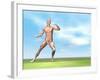 Male Musculature in Fighting Stance-null-Framed Art Print