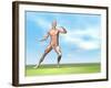 Male Musculature in Fighting Stance-null-Framed Art Print