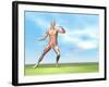 Male Musculature in Fighting Stance-null-Framed Art Print