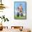 Male Musculature Looking at a Dumbbell on the Grass-null-Framed Stretched Canvas displayed on a wall