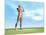 Male Musculature Standing on the Green Grass-null-Mounted Art Print