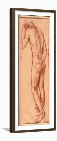 Male Nude, 1894 (Chalk on Paper)-Charles Haslewood Shannon-Framed Premium Giclee Print