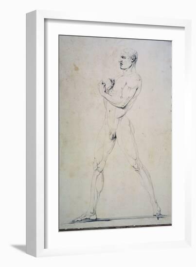 Male Nude, Damoxenos of Syracuse-Antonio Canova-Framed Giclee Print