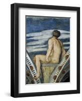 Male Nude, Detail of Frescoes-Girolamo Romanino-Framed Giclee Print