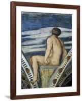 Male Nude, Detail of Frescoes-Girolamo Romanino-Framed Giclee Print