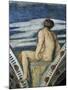 Male Nude, Detail of Frescoes-Girolamo Romanino-Mounted Giclee Print