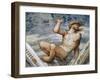 Male Nude, Detail of Frescoes-Girolamo Romanino-Framed Giclee Print