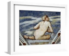 Male Nude, Detail of Frescoes-Girolamo Romanino-Framed Giclee Print