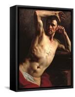 Male Nude Half-Length-Théodore Géricault-Framed Stretched Canvas