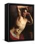 Male Nude Half-Length-Théodore Géricault-Framed Stretched Canvas