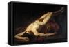 Male Nude (Hecto)-Jacques Louis David-Framed Stretched Canvas