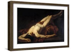 Male Nude (Hecto)-Jacques Louis David-Framed Giclee Print