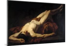 Male Nude (Hecto)-Jacques Louis David-Mounted Giclee Print