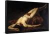 Male Nude (Hecto)-Jacques Louis David-Framed Stretched Canvas