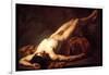 Male Nude; Hector-Jacques-Louis David-Framed Art Print