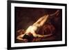 Male Nude; Hector-Jacques-Louis David-Framed Premium Giclee Print