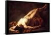 Male Nude; Hector-Jacques-Louis David-Framed Stretched Canvas