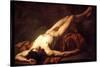 Male Nude; Hector-Jacques-Louis David-Stretched Canvas