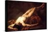 Male Nude; Hector-Jacques-Louis David-Stretched Canvas