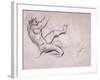 Male Nude in Action-John Singer Sargent-Framed Giclee Print