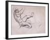 Male Nude in Action-John Singer Sargent-Framed Giclee Print