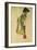 Male Nude in Profile Facing Right-Egon Schiele-Framed Giclee Print