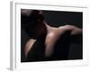 Male Nude in Shadows-null-Framed Photographic Print