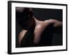 Male Nude in Shadows-null-Framed Photographic Print