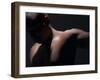 Male Nude in Shadows-null-Framed Photographic Print