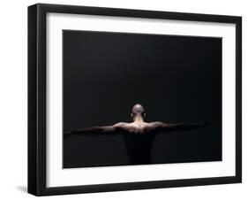 Male Nude in Shadows-null-Framed Photographic Print