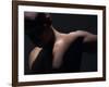 Male Nude in Shadows-null-Framed Photographic Print