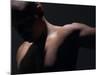 Male Nude in Shadows-null-Mounted Photographic Print